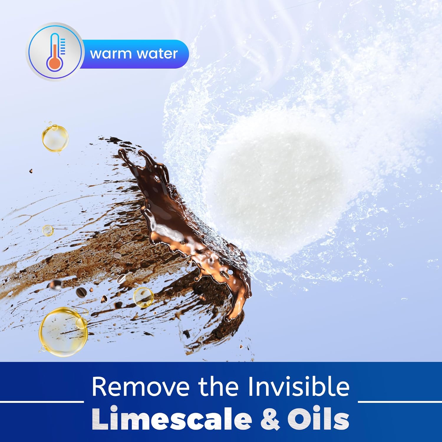 Coffee Maker Cleaner and Descaling Tablet - 24 Pack, Removes Limescale, Deep Cleans, Enhances Coffee Taste, Extends Machine Lifespan, Compatible with All Brands and Types of Coffee Makers