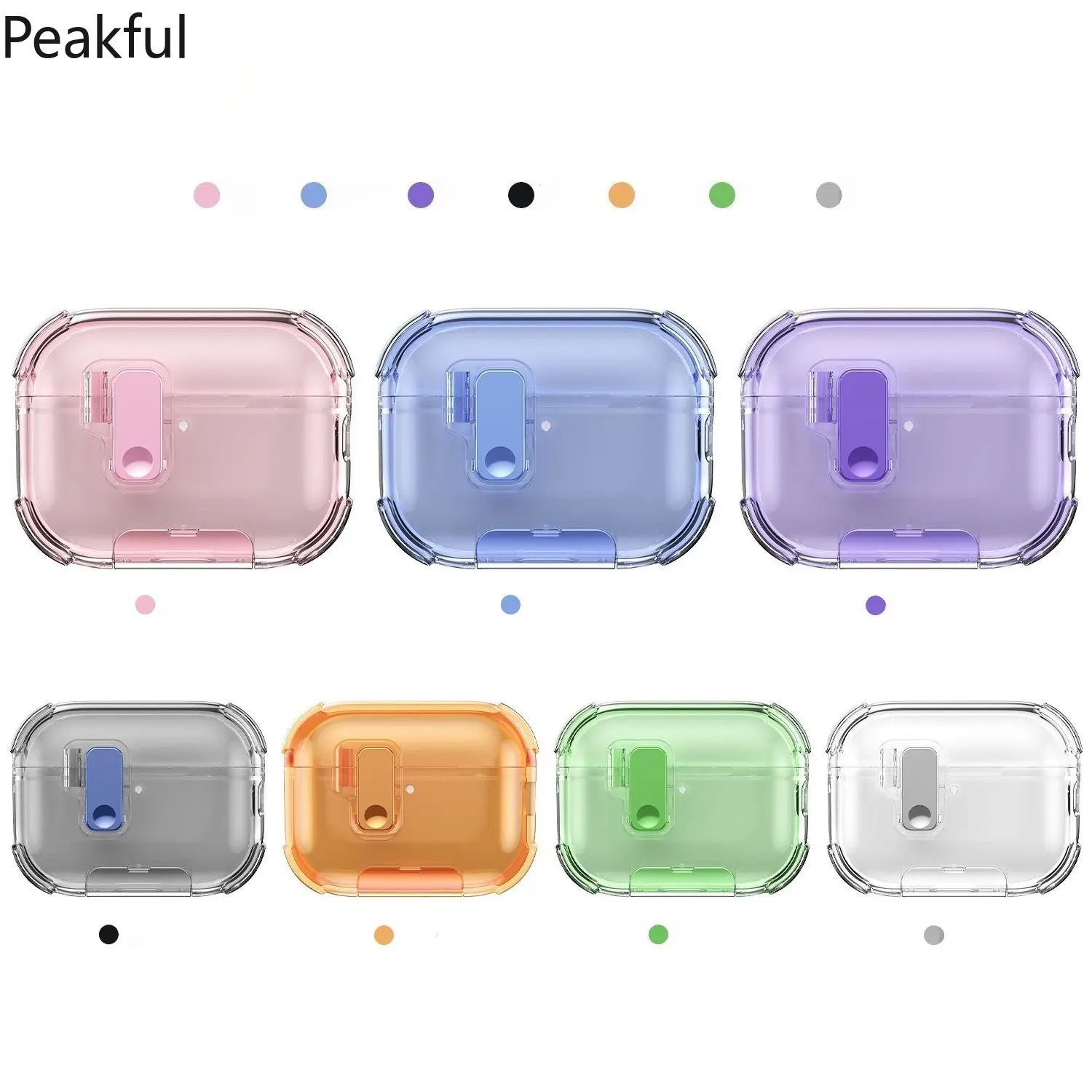 Switch Lock Hard Shell Case With Stand For AirPods 5 4 Pro 3 Pro 2 Shockproof Armor Earphone Cover Wireless Protective Accessories Soho Chic