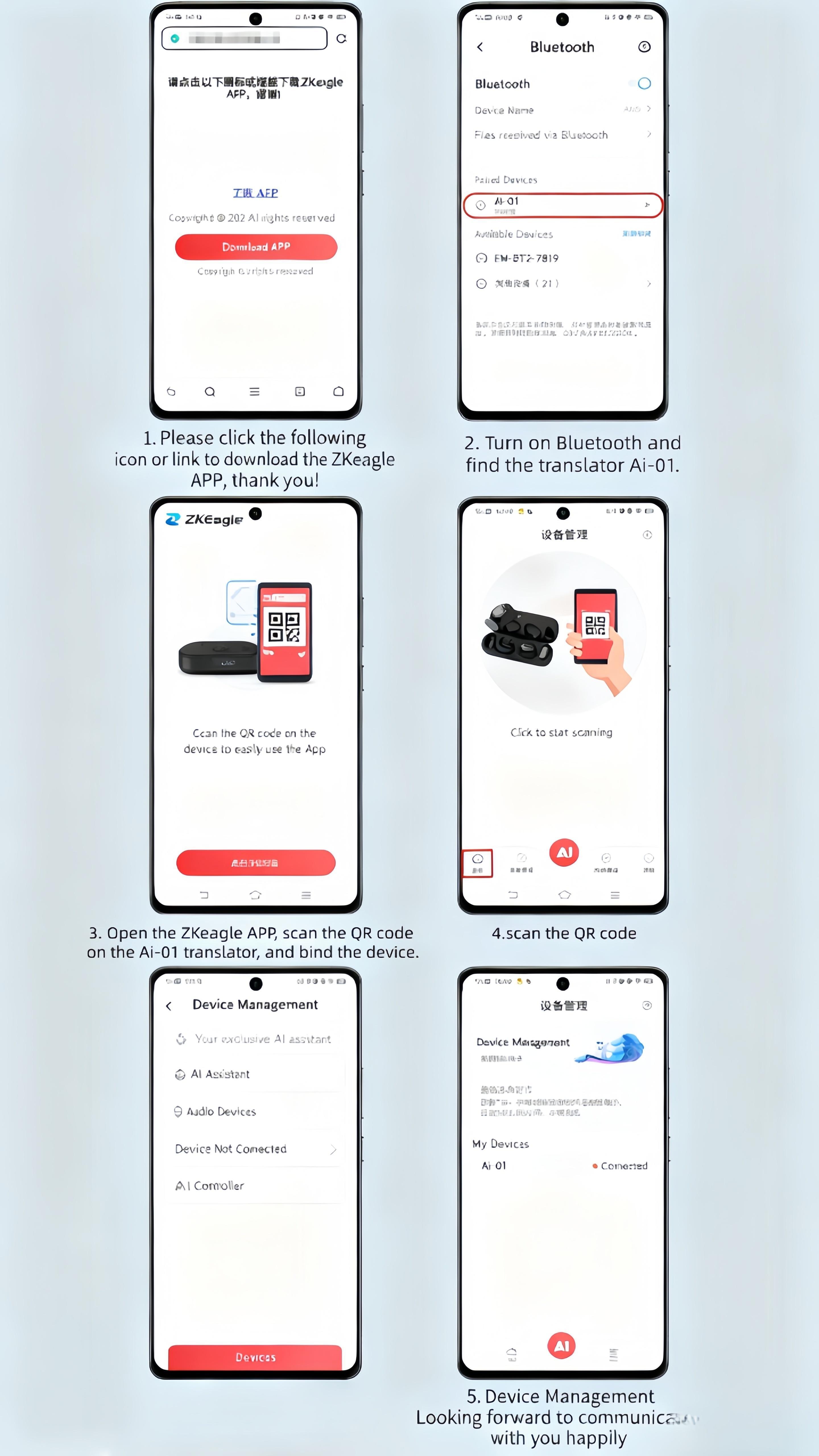 2025 AI Language Translator Device | Real-Time Voice Translation for Travel/Business/Learning | Compatible with iOS/Android/Google OS real-time voice translator versatile translation quick check