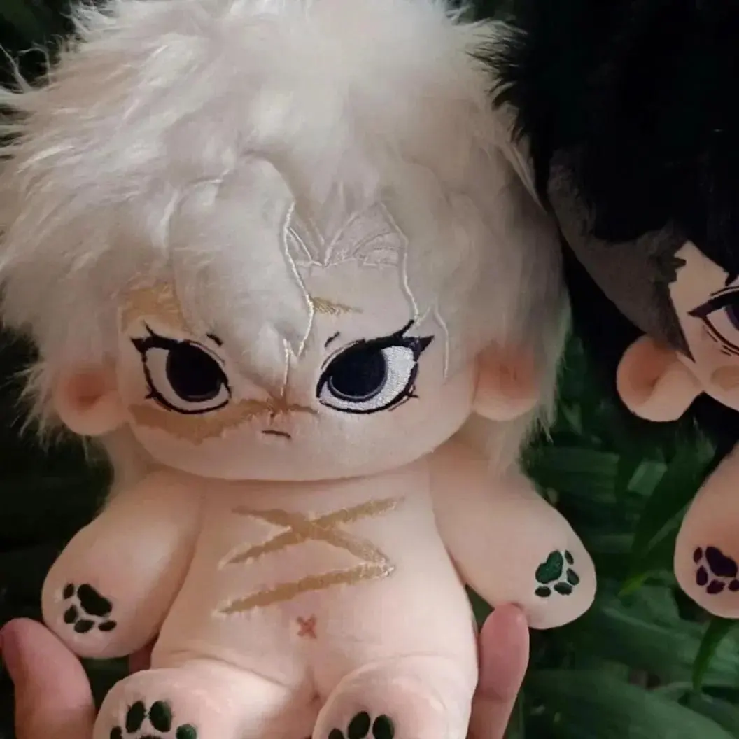 2026 new Anime 20cm Demon Slayer Shinazugawa Sanemi Doll Game Cosplay Cartoon Soft Stuffed Plush Doll Body Change Clothes Xmas Gift