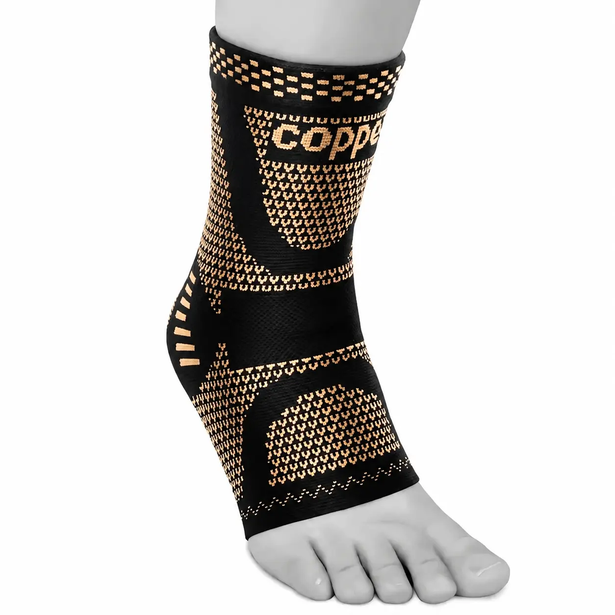 Two-Piece Knee Brace Stabilizer Set for Adults – Copper-Infused Compression Sleeves with Adjustable Hook-and-Loop Straps, Designed for Arthritis Support, Joint Stability, Pain Relief, and Daily Mobility Assistance