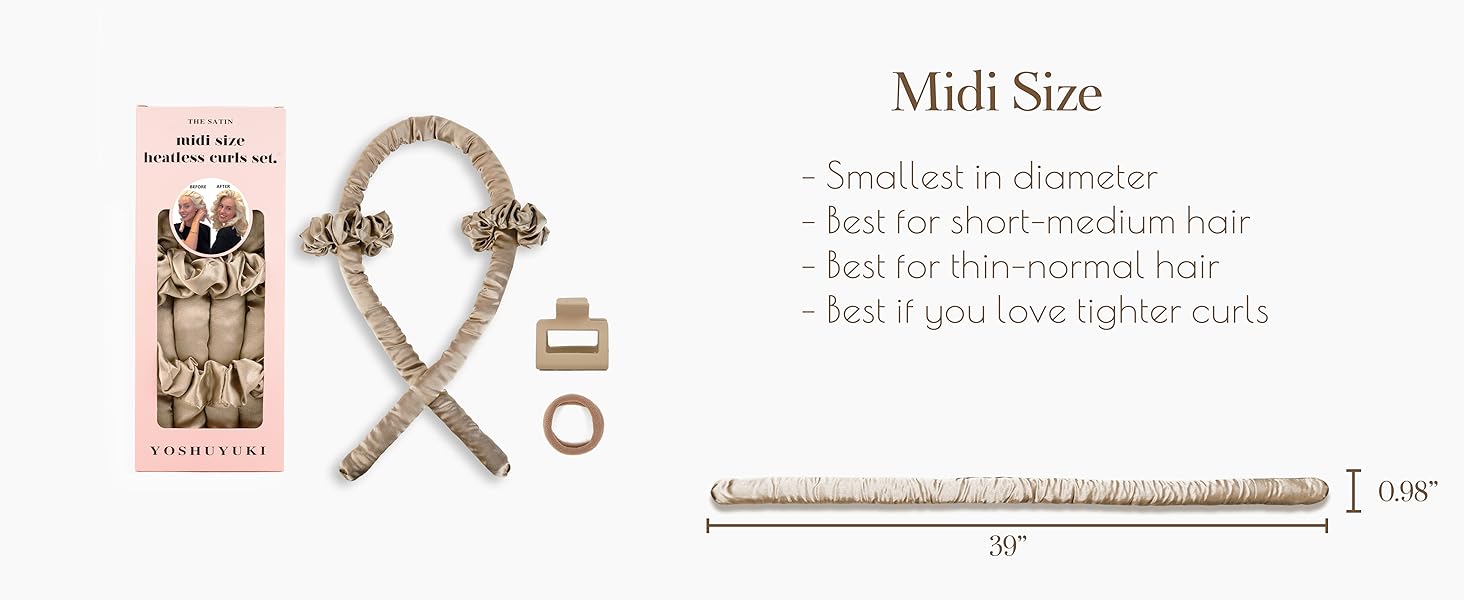 Heatless Curls Overnight Hair Curler to Sleep In Soft Large Jumbo Hair Rollers Flexi Rods for Long Hair Blowout Look Big Curl, No Heat Overnight Curls Satin Heatless Curling Rod Set with Claw Clip