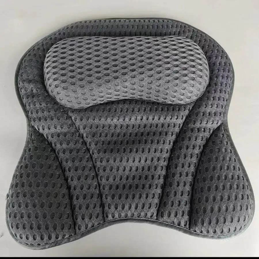 Bathtub Pillow, 1 Count Soft Breathable Bathtub Headrest Pillow with Suction Cups, Bathroom Accessories for Home Bathroom Hotel Salon, Bathroom Gadgets