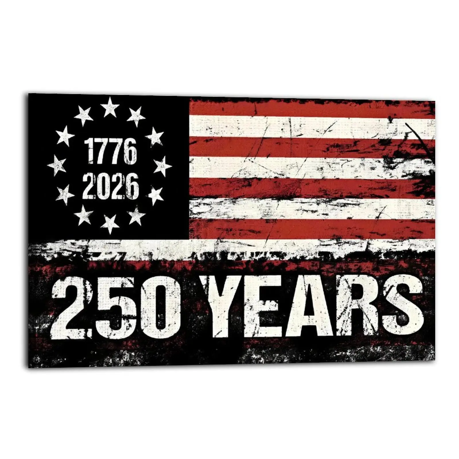 250 YEARS of The United States of American  Canvas Painting Decoration| Bedroom Art | Bathroom Art | Trendy Wall Art | Art Poster