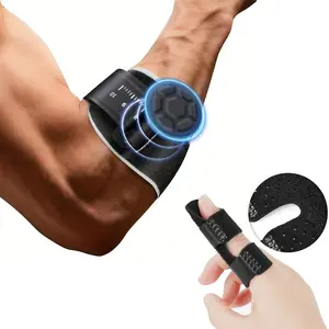 Elbow and Finger Guards Set, Eva Padding, Adjustable, Unisex, Durable, Ideal for Weight Training and Sports, Replacement Parts