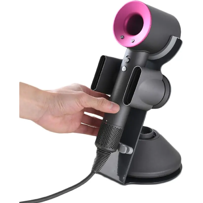Hair Dryer Stand Holder for Dyson Supersonic(Not Applicable to Supersonic Nural),Aluminum Alloy Bracket Power Plug Holder, Bathroom Organizer for Dyson Supersonic hairdryer(Gray)