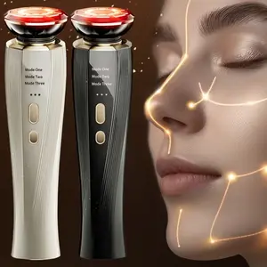 Wireless home microcurrent beauty device, used for skin tightening and anti-aging, mini facial and neck lifting massage tool