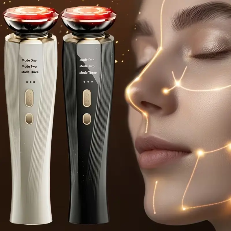 Wireless home microcurrent beauty device, used for skin tightening and anti-aging, mini facial and neck lifting massage tool