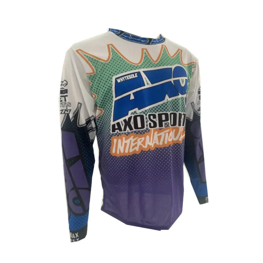 Vintage enduro Motocross Jersey  Bicycle clothing Long Sleeve Mountain bike Racing Moto Clothes Quick Dry sportswear Bike Downhill MTB jersey
