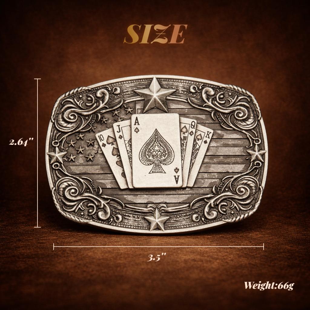 Western Belt Buckle for Men & Women, Vintage Cowboy Cowgirl Rodeo Buckle, Texas Longhorn Bull Goat Poker Horse Design, Retro Oval Metal Belt Buckle for Jeans, Country Western Fashion Accessory Gift