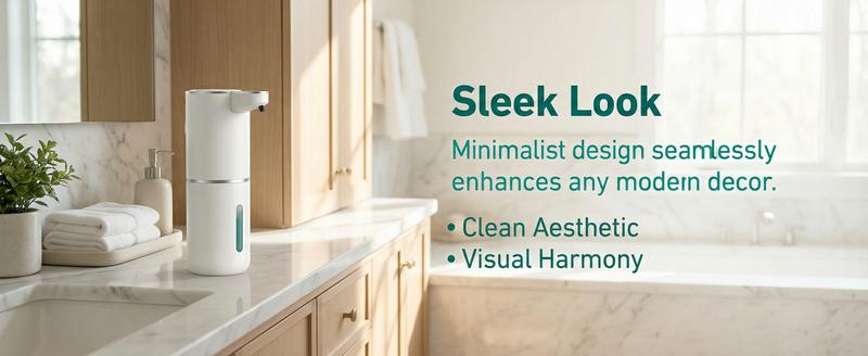 Automatic Foam Soap Dispenser, Touchless Smart Hand Soap Dispenser with 4 Adjustable Levels, Type-C Rechargeable 380ml Liquid Soap Dispenser for Bathroom & Kitchen (White)