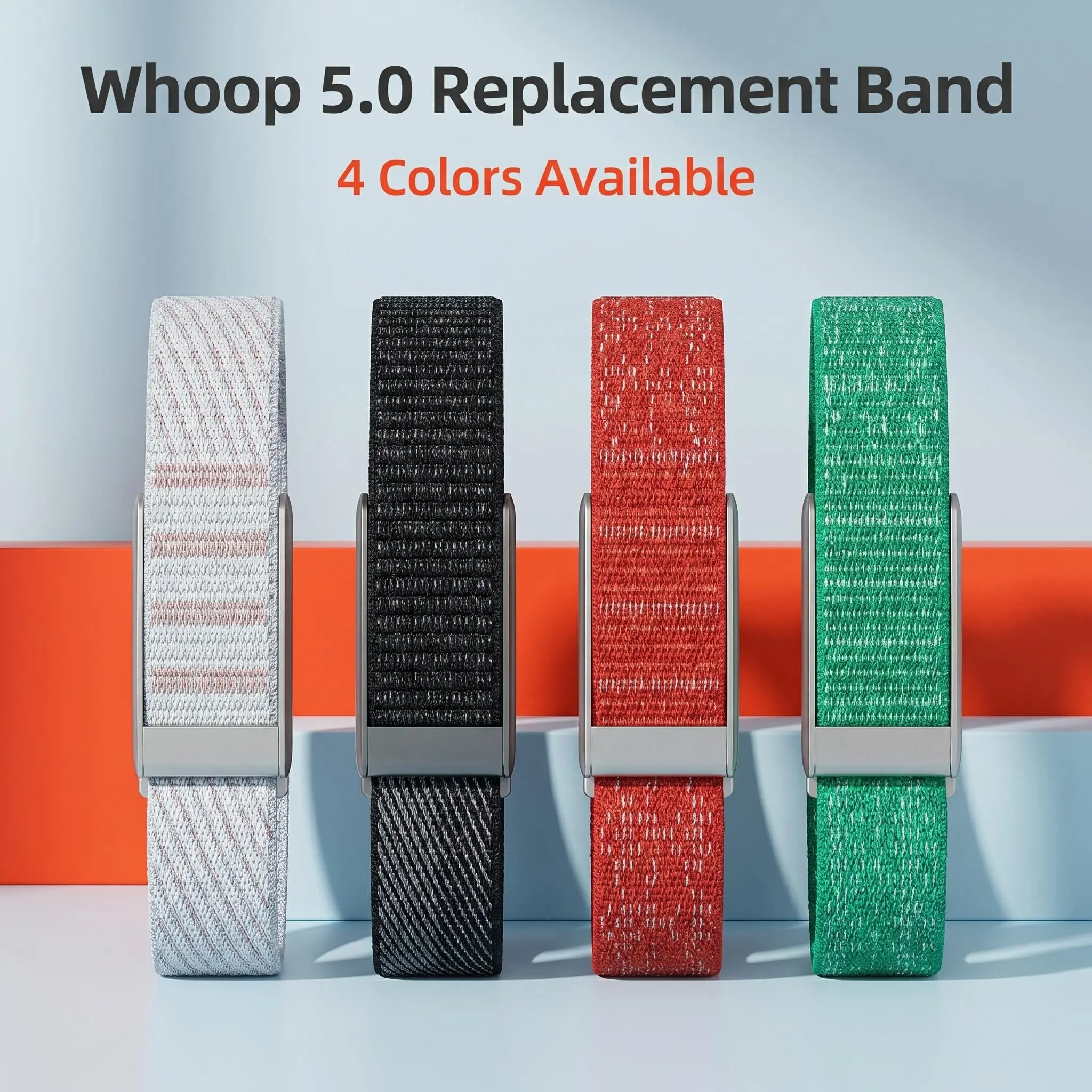 Whoop 5.0 Nylon Replacement Wrist Band Breathable Loop Strap Alloy Buckle Sport Accessory Smartwatch Replacement Straps