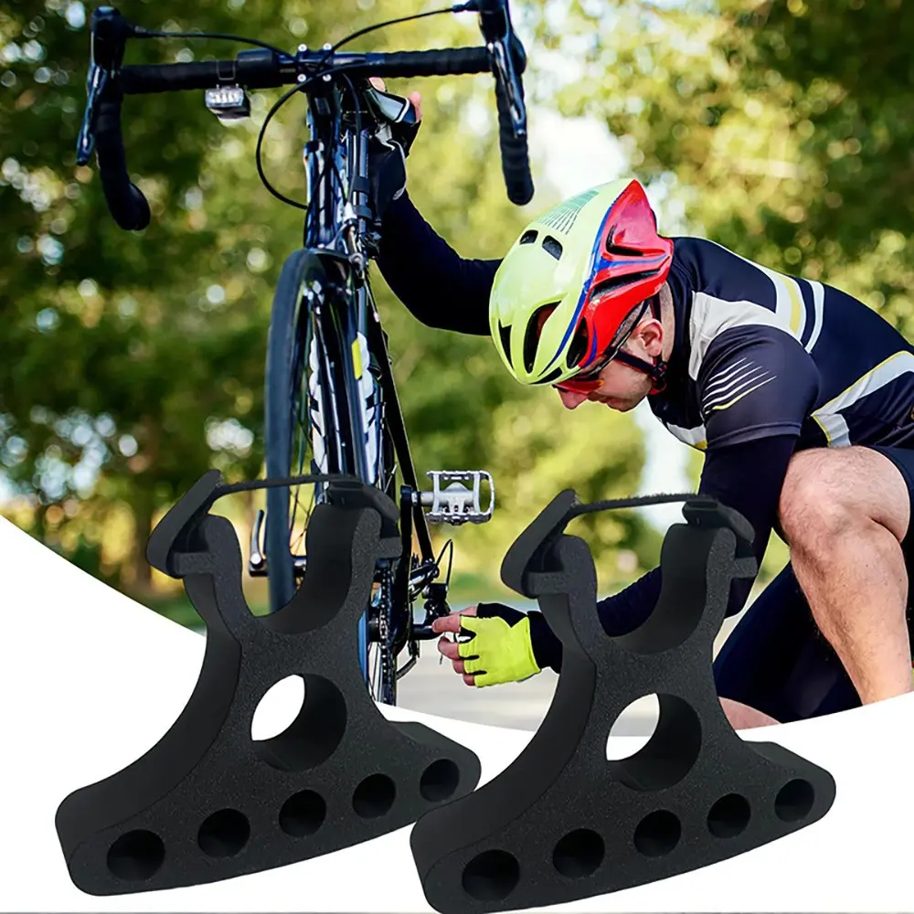 2pcs Portable Inverted ebike Repair Stand Handlebar Jacks - Handlebar-Mounted, No Riding Interference, Ideal for Commuters and Cyclists, Portable for Electric/Mountain Bike Maintenance(Black)