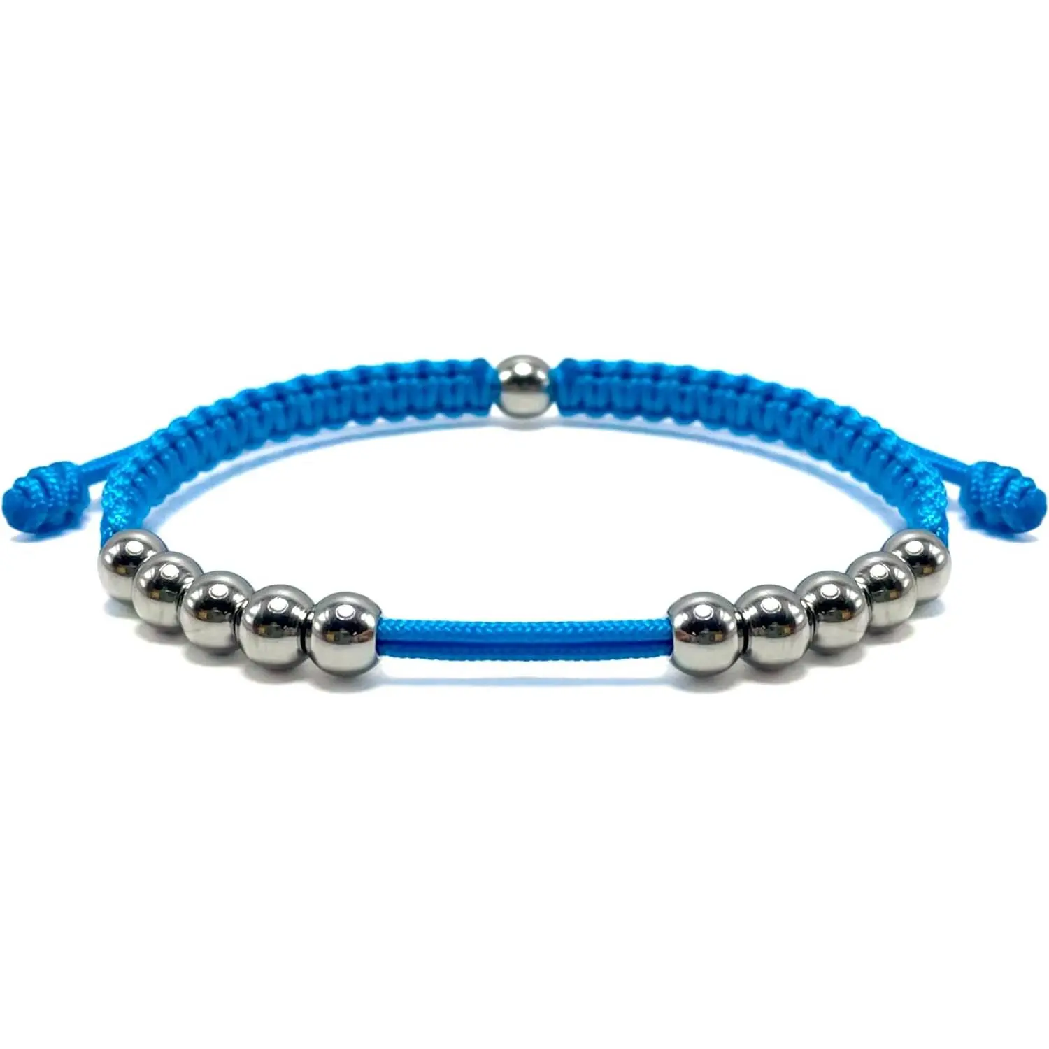 Golf Stainless Steel 10 Beads Score Counter Bracelet, Golf Stroke Count Bracelet, Resizable and Easy to Adjust Golf Round Scoring , Durable and Stylish Golf Accessory