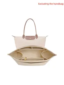 25 Fall & Winter Purse Organizer Insert for Longchamp Le Pliage, Premium Felt Longchamp Bag, Handbag for Women, Tote Organizer Insert with Compartments, Handbag Organizer Fit for Longchamp and other Tote bag, Makeup Bag, Felt Storage Bag