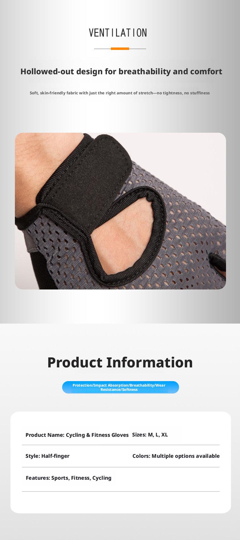Women's Breathable Anti-Skid Half-Finger Performance Sports Gloves, Firm-Grip Grip Band for Weight Lifting & Pull Up Bar Training, Sports & Outdoor Workout Accessories, Bodybuilding Gear