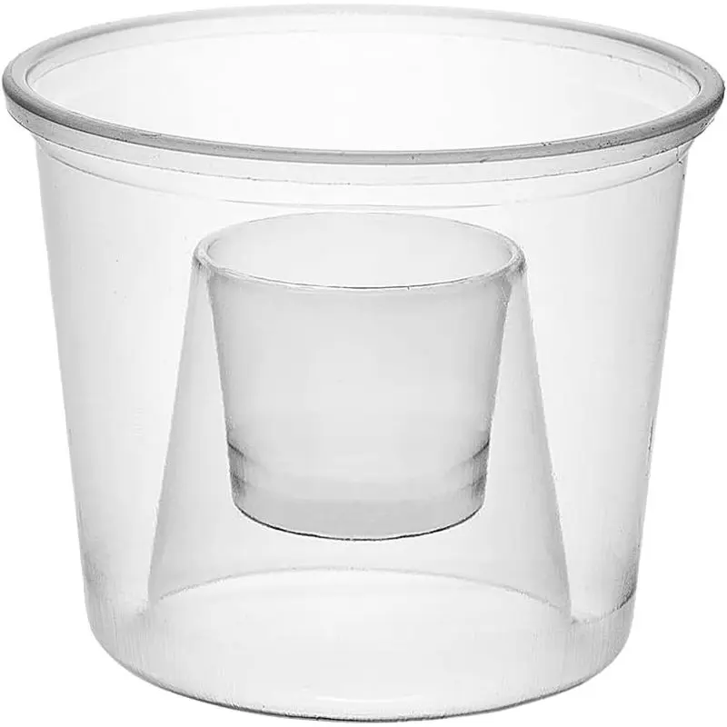 100 Pack 4 oz Disposable Plastic Shot Cups, Clear Soft Plastic Drink Cups for Parties, Weddings, Events, Cocktail & Celebration Supplies