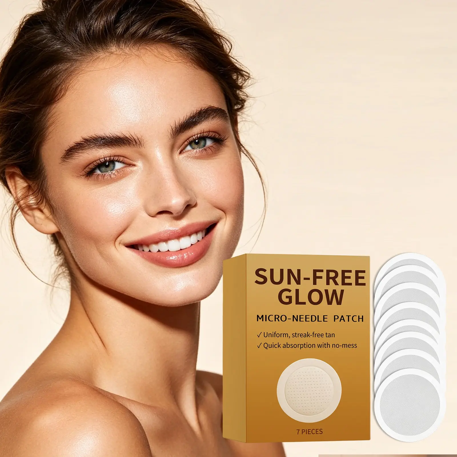 Summer Outdoor Tan Stickers, Natural Bronze Glow, Daily Use Beach Care, Enhance Sun Exposure, Perfect for Summer Activities