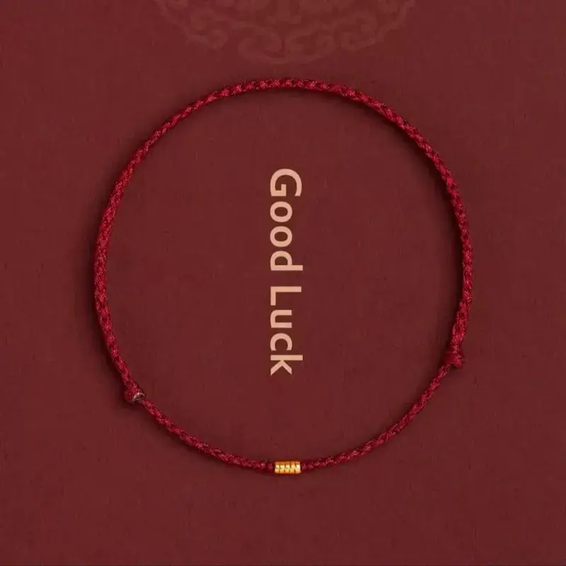 Red String Bracelet with Bead Kabbalah Protection Thread Handmade String Bracelets Good Luck for Women Men Girls Boys