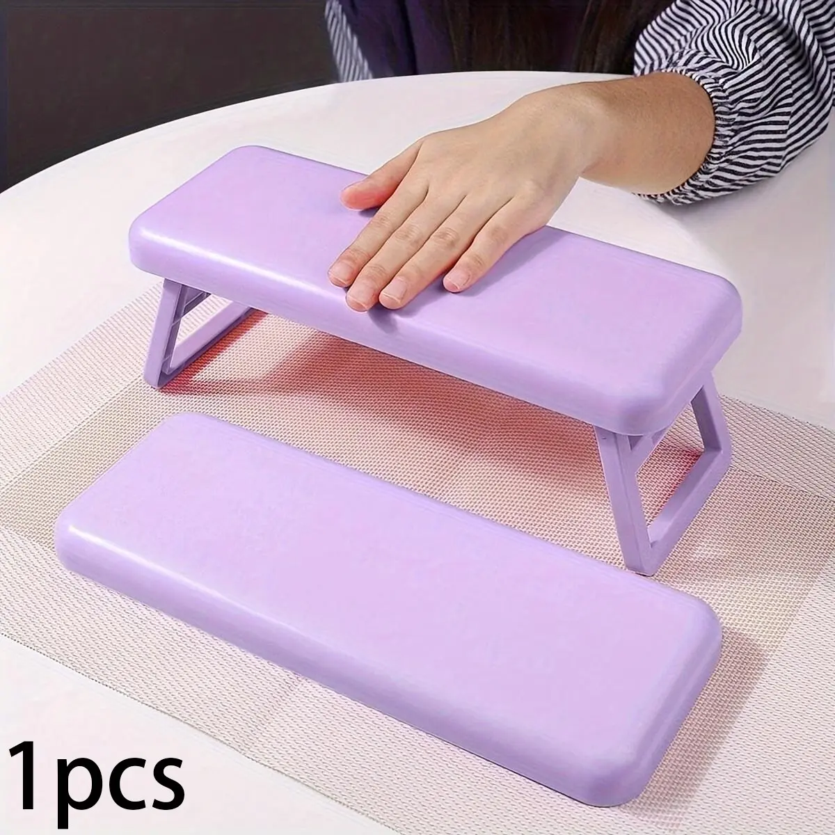 1pcs Foldable Height-adjustable Nail Lamp Holder, Washable Nail Salon Wrist Support, Reusable Hand Pillow, Portable Hand Holder, Pedicure Care Tool, Nail Salon Supplies, Perfect for Home, Travel & Gifts