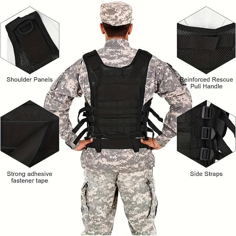 BIGWIG Versatile breathable outdoor vest with webbing and multiple pockets, four-season tactical gear for hiking, camping, fishing and training, outdoor essentials, tactical vest