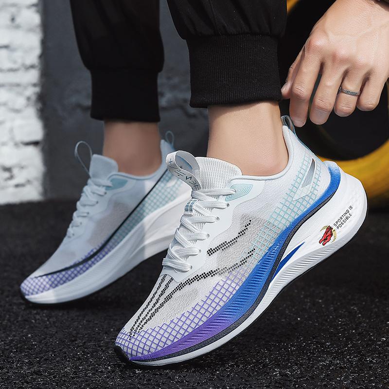 (New)New Four-Season Thick-Soled Sneakers for Men, Large Size Basketball Shoes with Shock Absorption, High-Quality Running Shoes, Casual Comfortable Outdoor Breathable Daily Wear Essential Fashion Shoes