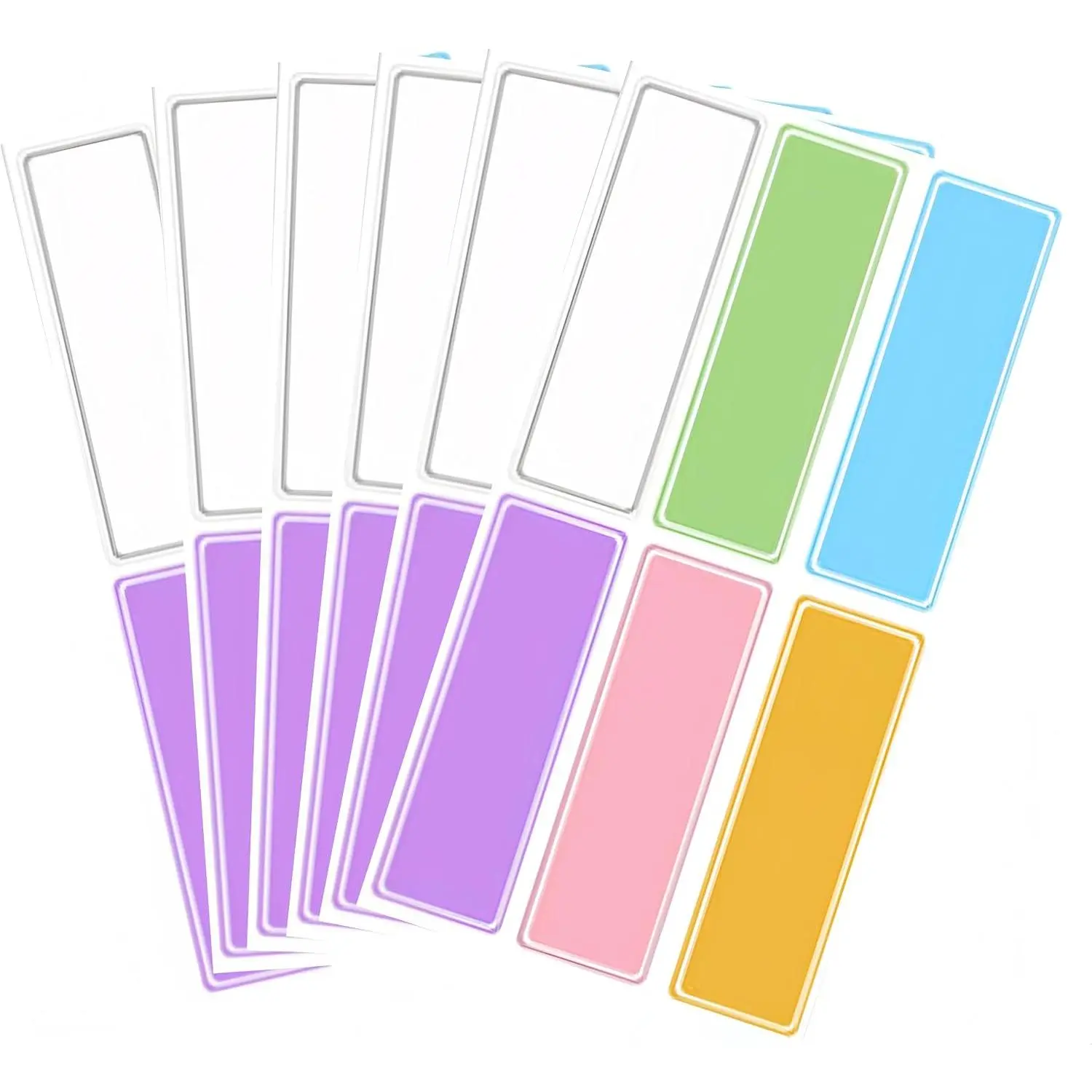 Removable Name Labels, 150 count Colorful Labels with Pen Adhesive Write- Name Labels for Classroom  Organizing Projects
