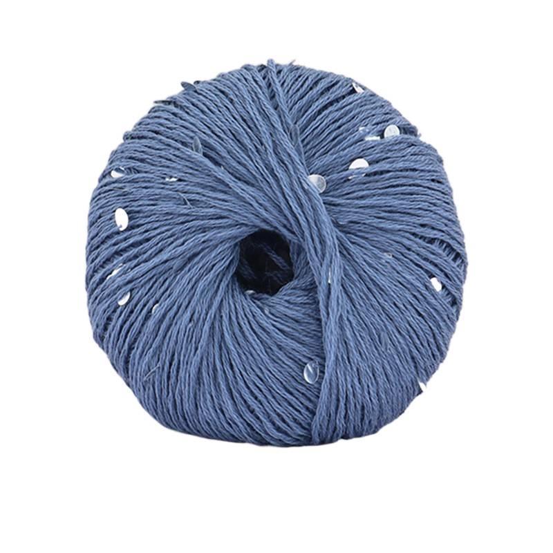 Water drop sequin yarn, Basolan wool yarn, fashionable hand-woven yarn ball, combed and shiny