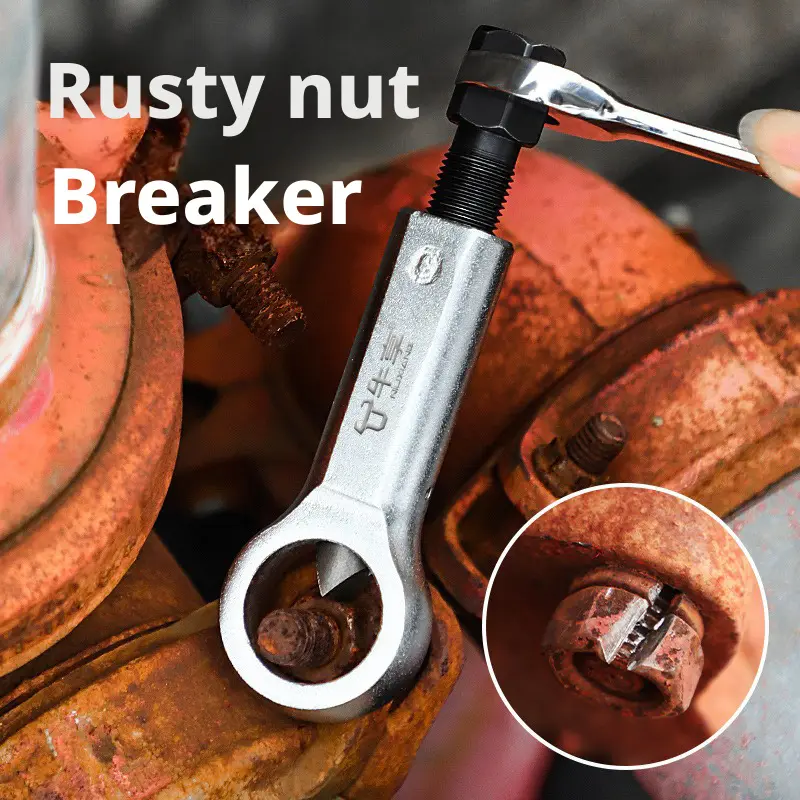 Handheld 4-piece set of rusted nut splitters, new universal manual nut separator and nut splitter