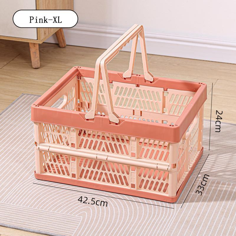 Foldable Storage Box, Outdoor Dining Basket, Portable Shopping Basket, Fruit Basket, Snack and Toy Container, Bookshelf Basket, Versatile Multi-Purpose Organizer