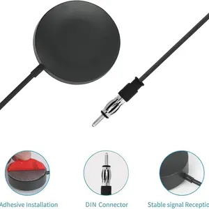 Bestselling Dab Car Radio Antenna, Am Fm Sticker Car Antenna, Round Sticker Strong Signal Fm18 Antenna, Lotus Head Car Antenna