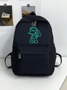 Men's Fashion Backpack, Solid Colour, Large Capacity, Casual Commuter, All-Match, 1 Piece, Stylish and Functional Design