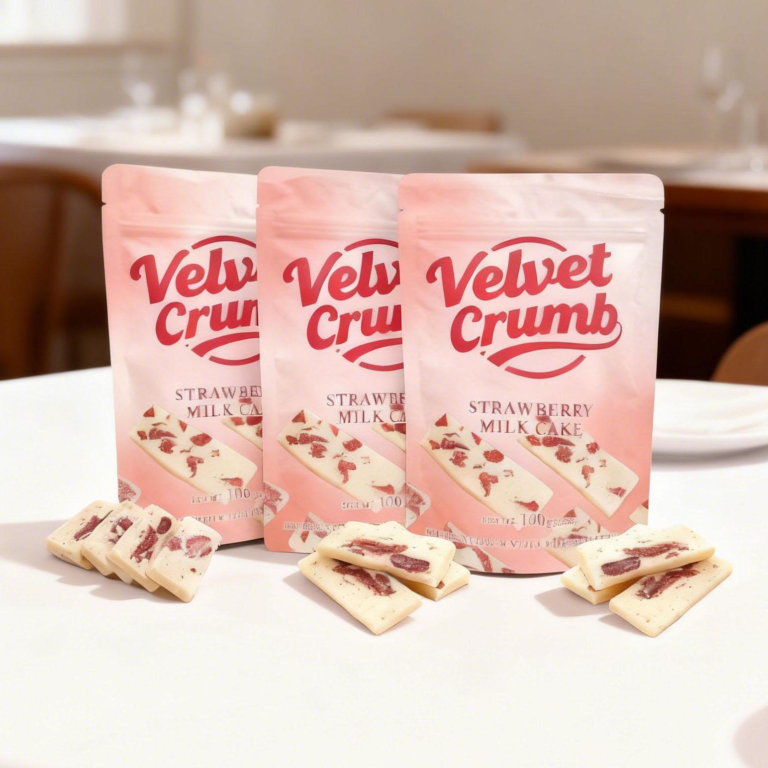 Strawberry Nougat Candy, Soft Milk Nougat with Real Strawberry Flavor, Chewy Gourmet Candy Snack, Individually Wrapped Sweets, Perfect Gift & Snack (3.53oz, 3 Pack)