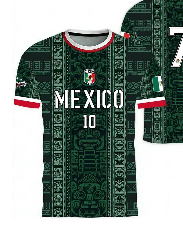 2026 New Arrival - Great Deal on Mexico World Cup Home Jersey,Men's Football Print T-shirt， 4 Mexican-themed jerseys，Breathable Sweat-Absorbent, Sporty Fit, All Seasons, Fast Shipping，Mexico home ground World Cup support jerseys，Family Gifts