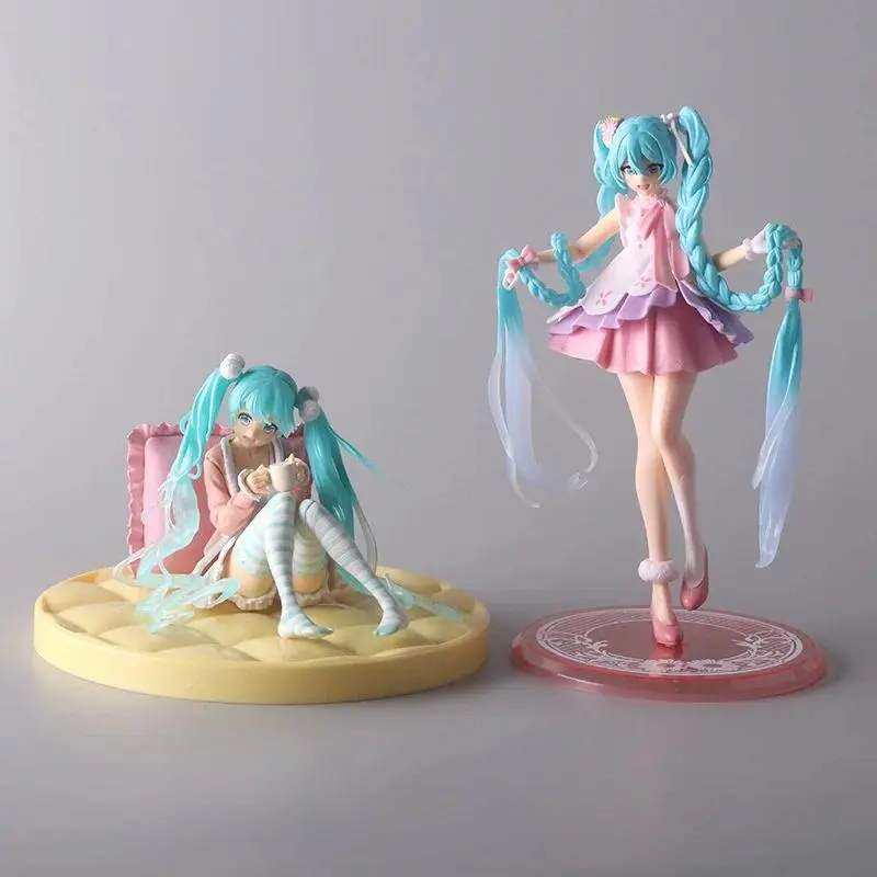Kawaii Girl Hatsune Miku Anime Figure Fashion Subclture Miku Action Figure Birthday Gift PVC Collection Model Doll Toys