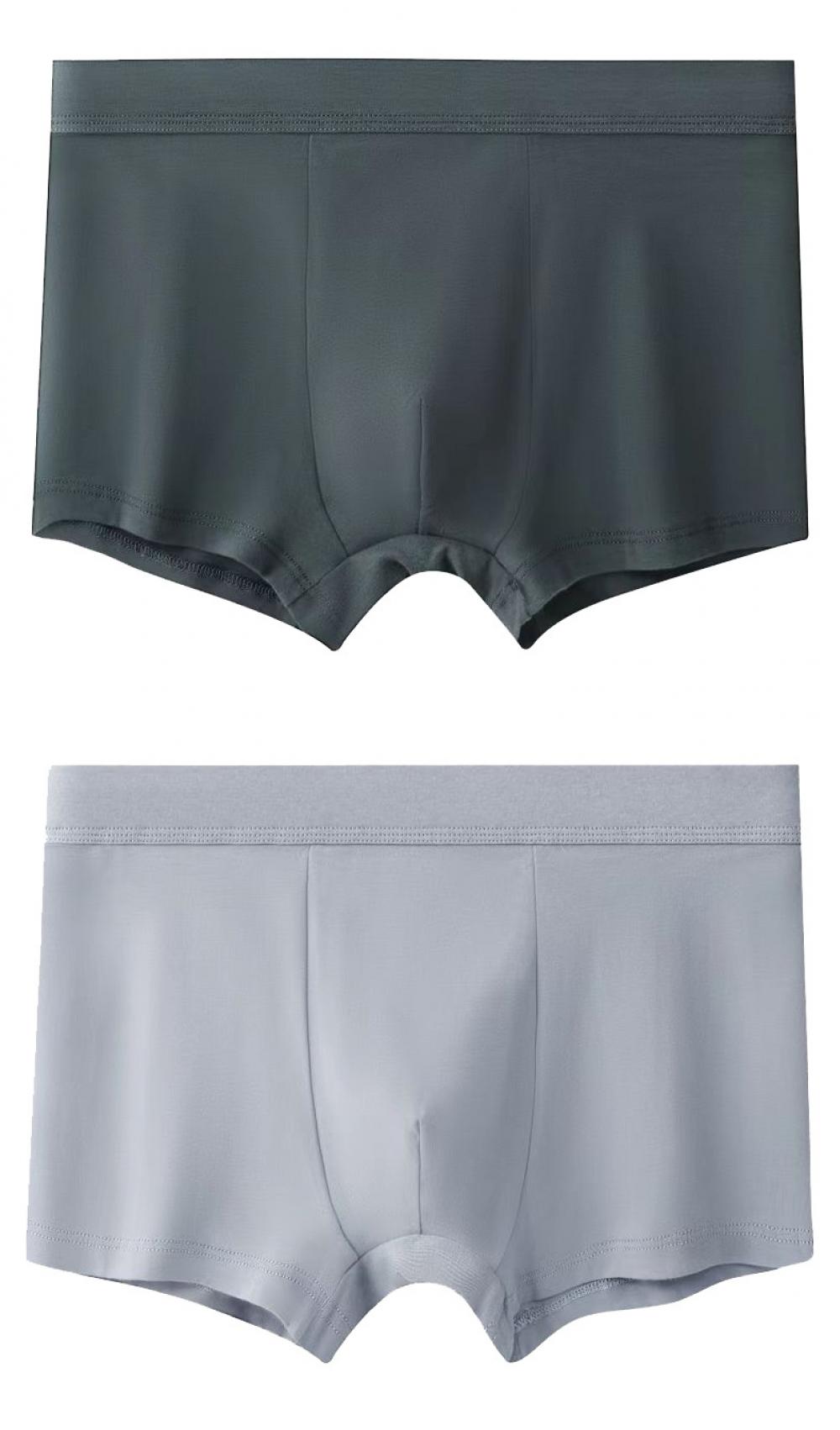 Men's Pure Cotton Boxer Briefs Graphene Infused Midweight Class Boxer Briefs Graphene Infused Breathable Moisture Wicking Comfortable Soft Midweight For Autumn Winter Daily Wear