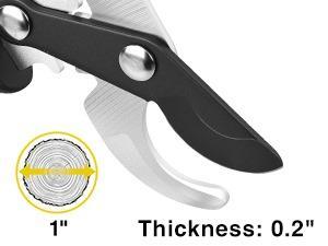 Yesker 19" Loppers Heavy Duty Branch Cutter Sharp Steel Blade Tree Trimmer up to 1" Diameter Cut Capacity Powerful Gear Action Lightweight Bypass Loppers Tools for Tree Trimming Garden Maintenance