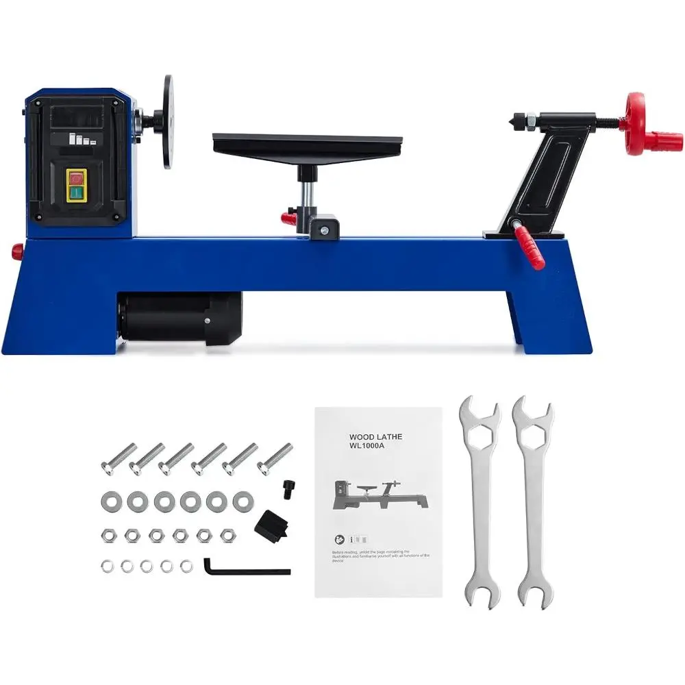 Gaomon Benchtop Wood Lathe, 14" x 20", Power Wood Turning Lathe 400W, 4 Speed 1040/1480/2130/2980RPM, Benchtop Wood Lathe for High Speed Sanding and Polishing of Finished Work