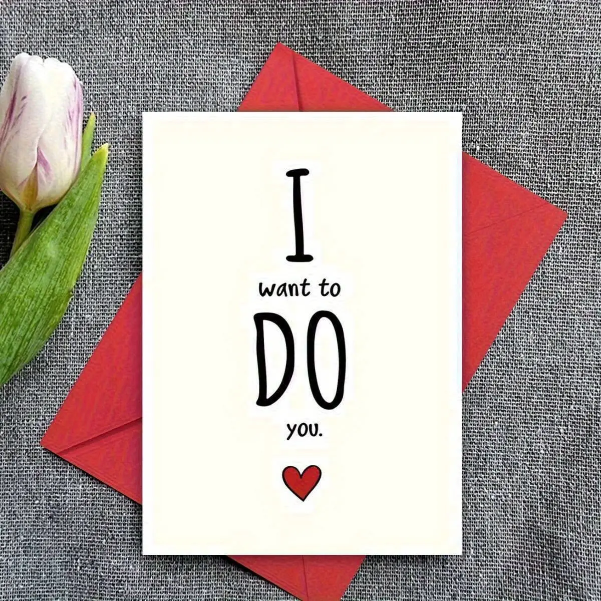 1pc Funny Valentine’s Day Card with Envelope, Flirty Romantic Love Greeting Card, Cute Couple Joke Gift for Husband Wife Boyfriend Girlfriend, Anniversary Birthday Christmas Holiday Gift