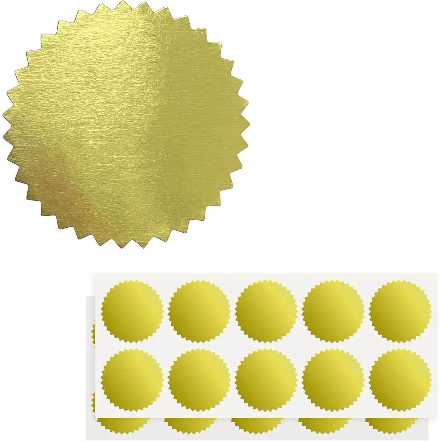 1000 count 1" Thicken Clear Circle Stickers for Sealing