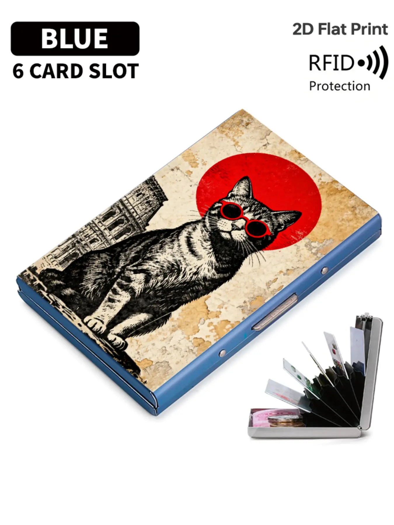 Unisex Rfid Metal Card Holder, Multi-Layer Design, Silver Color, Ultra-Thin Magnetic Closure, Perfect Gift for Friends & Family