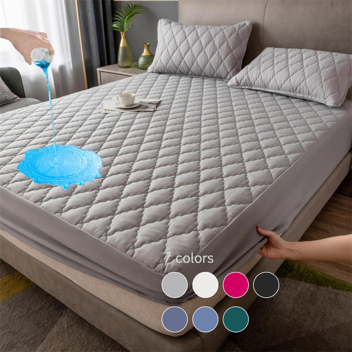 Waterproof Mattress Cover Set, 3 Counts/set Including 1 Count Fitted Sheet & 2 Counts Pillowcase, Soft Comfortable Breathable Sheets Bedding Set for Bedroom #TOP PICKS