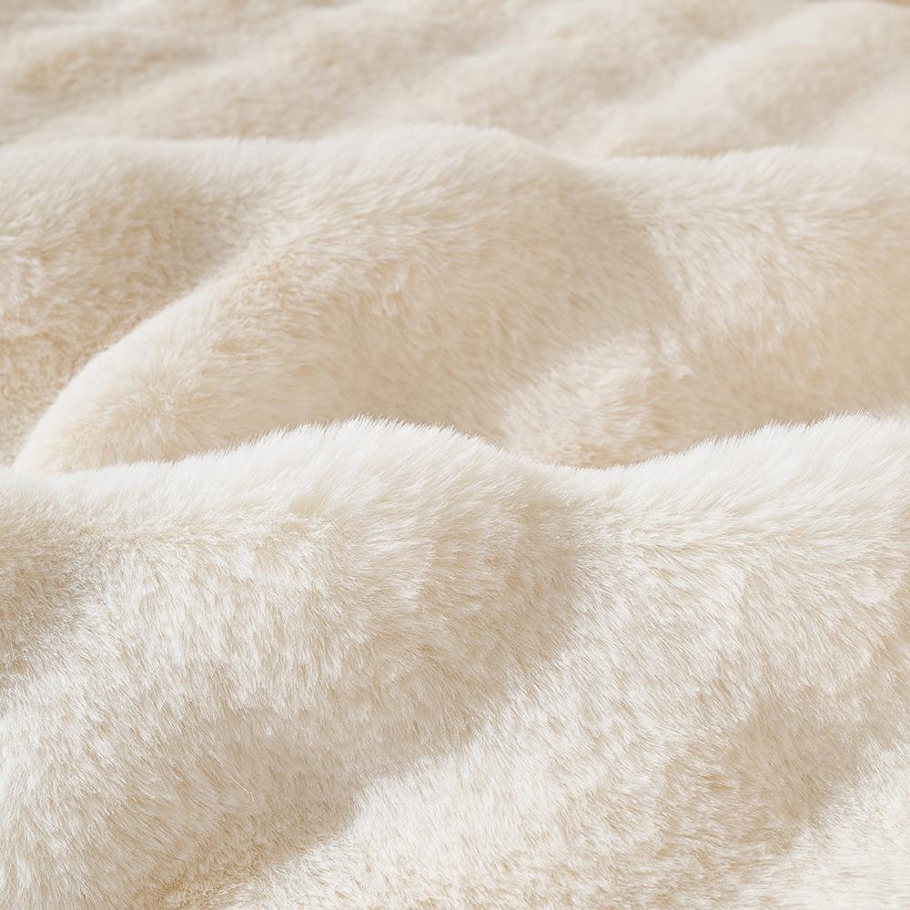 Solid Color Faux Fur Sofa Cover, 1 Count Soft Comfortable Sofa Cushion Cover, Non-slip Sofa Seat Cover, Washable Sofa Slipcover, Home Decor Supplies