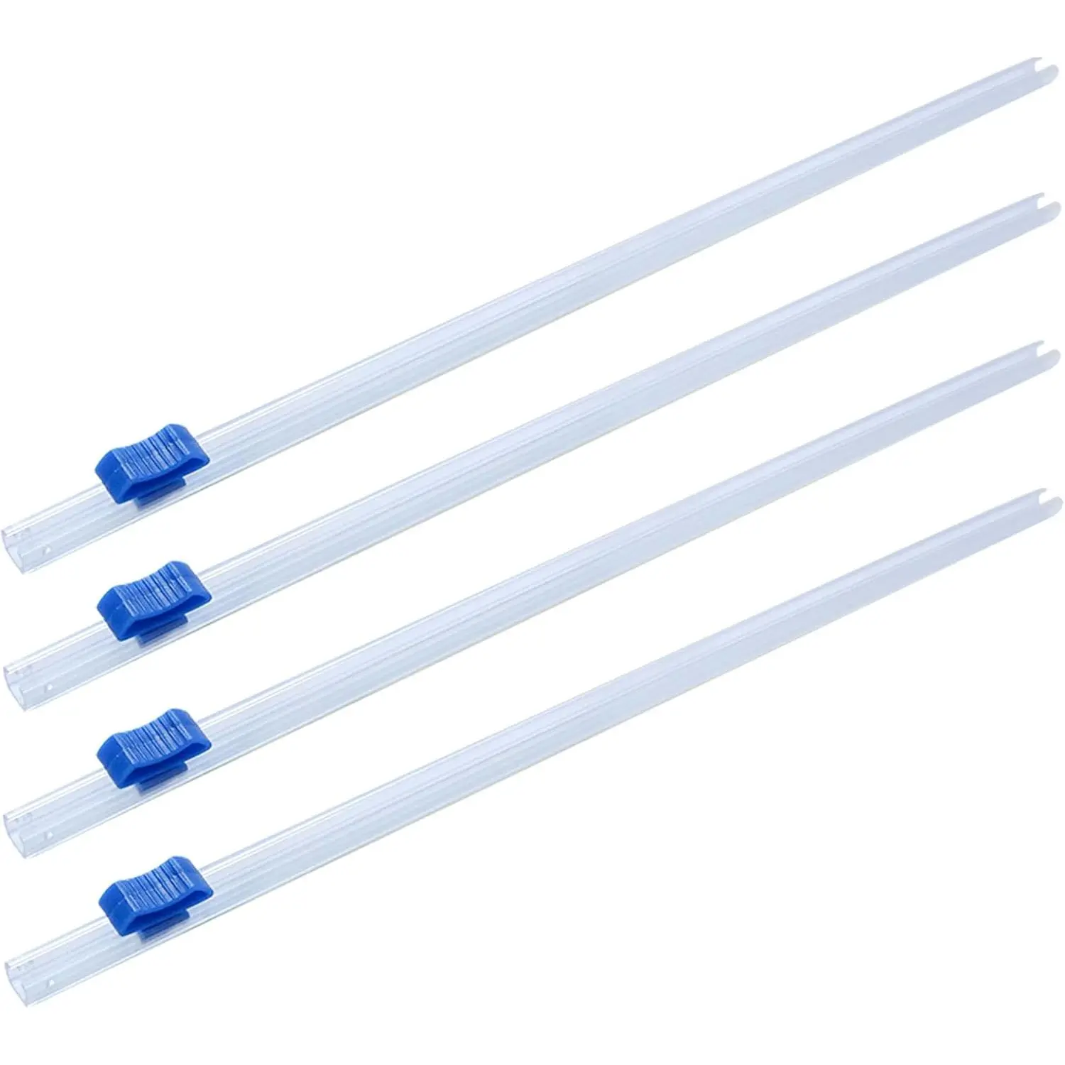 Plastic Wrap Cutter, 4pcs liding Cutters, Cling Film with Sliding Cutters, Sliding slicers for Wrapping Paper, Waxed Paper, Parchment, Aluminum foil