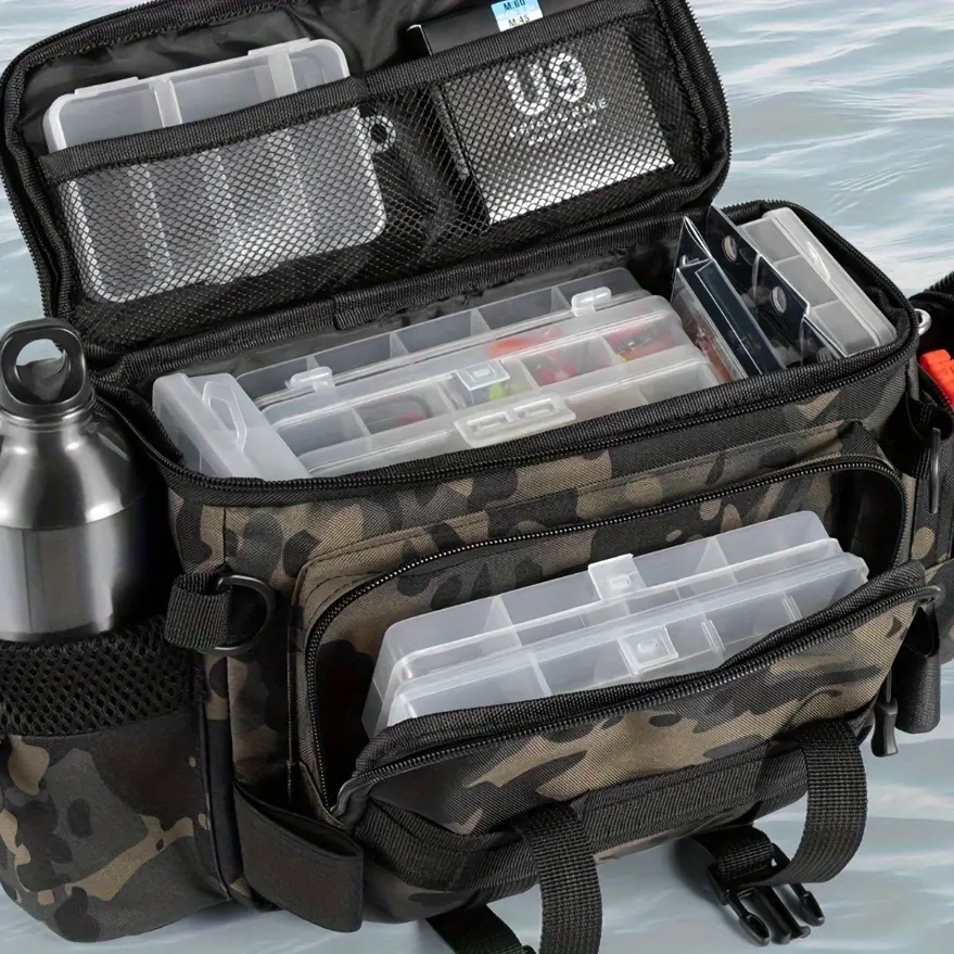 3-in-1 Convertible Bait Bag | Tackle Backpack with Organizers, Chest Pack, Belt Bag | Smart Storage Organizer