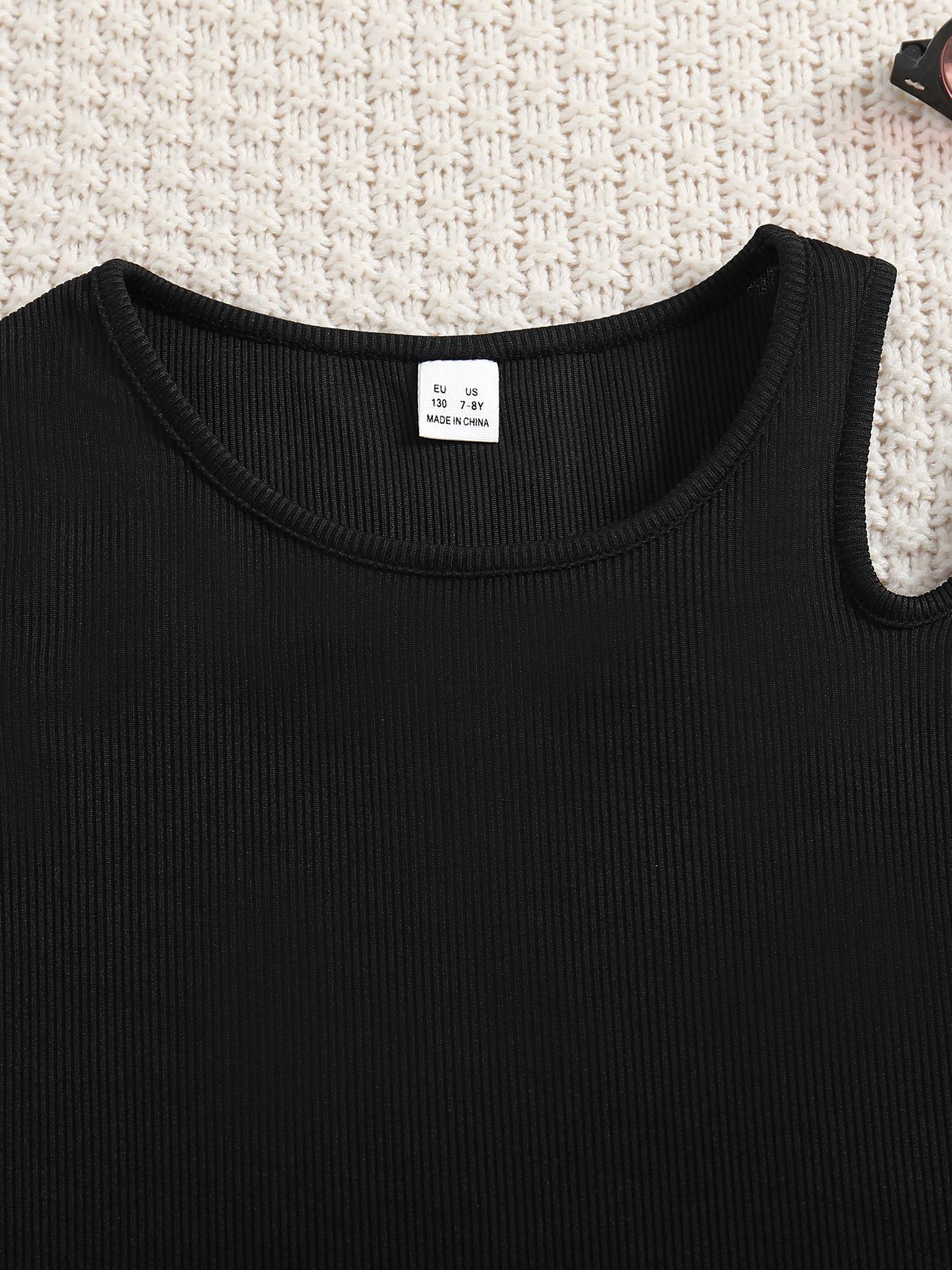 Girl's Plain Tank Top & Bow Decor Plaid Print Shorts Two-piece Set, Casual Sleeveless Top & Shorts Outfit for Daily Wear, Kids Summer Clothes, Clothing