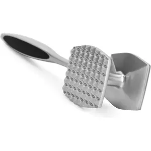 Meat Tenderizer Meat Hammer Mallet Tool Pounder For Tenderizing Steak Beef And Poultry. With Rubber Comfort Grip Handle.Dishwasher Easy
