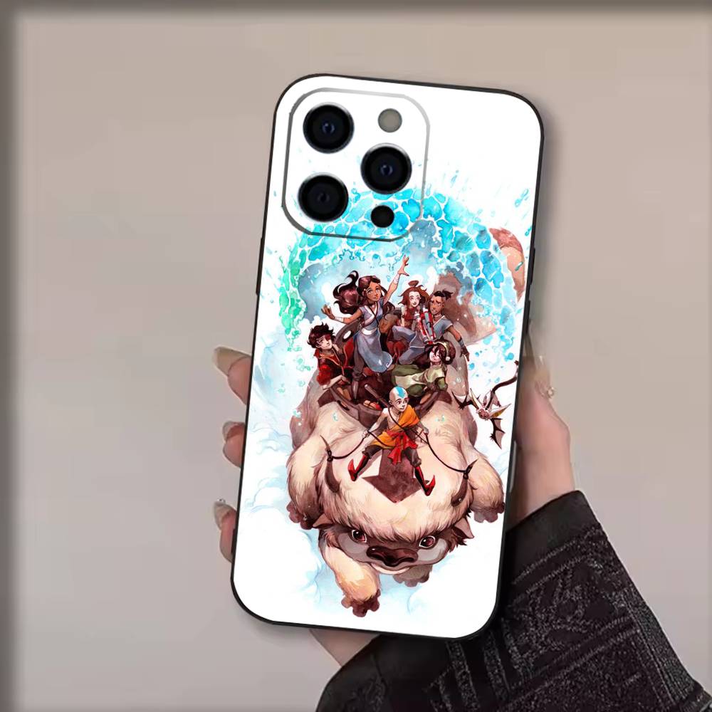 Avatar T-The Last A-Airbender  Phone Case For iPhone 17,16,15,14,13,12,11 Plus,Pro Max,Soft Silicone Black Cover