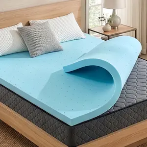 Gel Memory Foam Mattress Topper 2/3 Inch with Ventilated Breathable Design