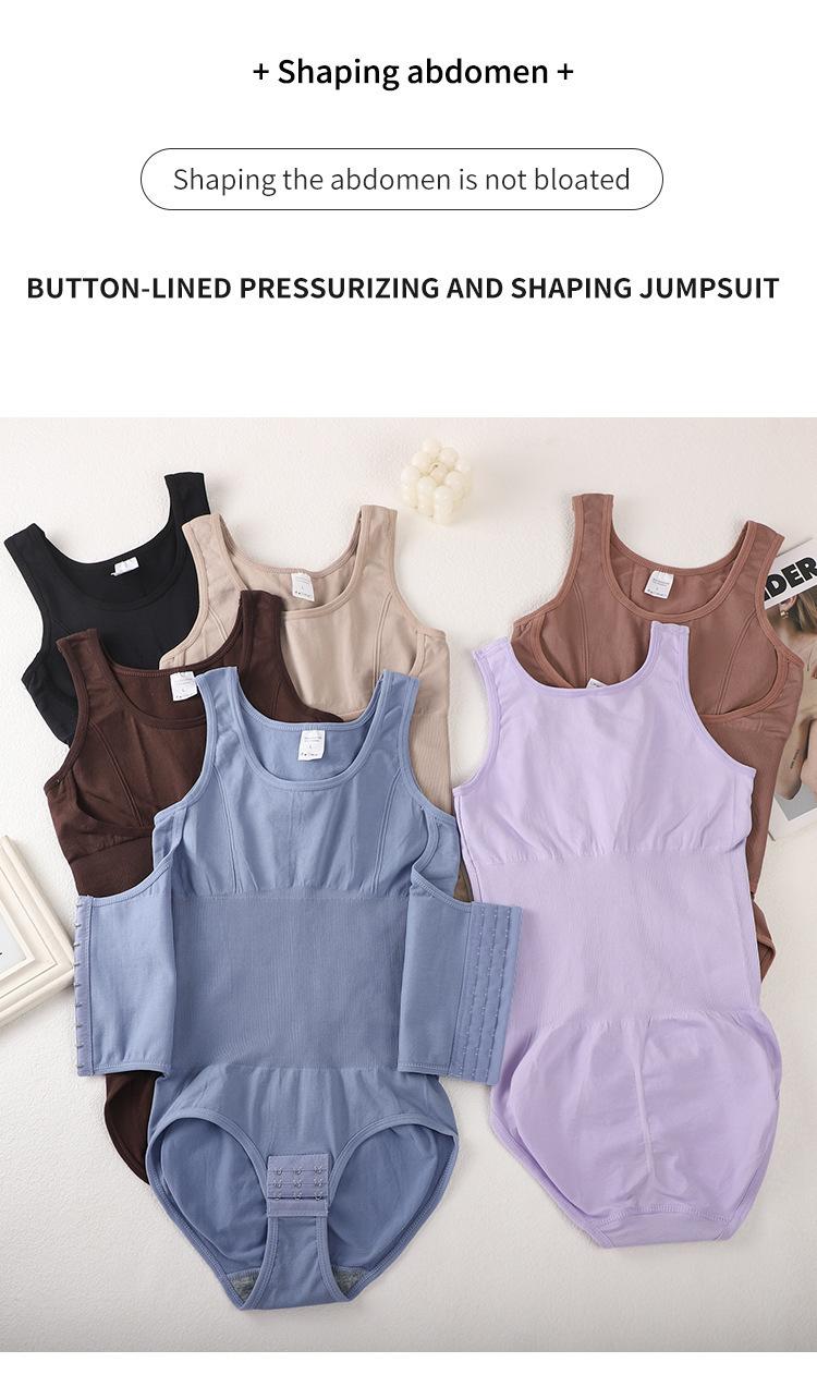 Buttoned Shapewear for Women, Body Shaping, Waist Slimming, Tight-Fitting, Hip-Lifting, One-Piece Shapewear, Plus Size, Waist Cincher, Tummy Control, Body Shaper One-Piece
